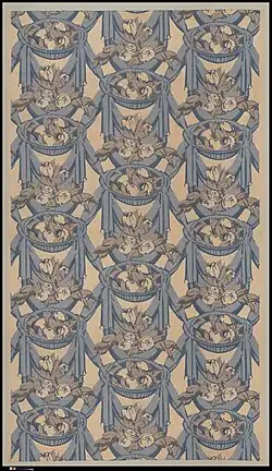 Rose pattern textiles designed by Mare (c. 1919), Metropolitan Museum of Art