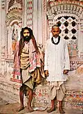 Sadhu and brahmin (Lahore, Pakistan, 1914)