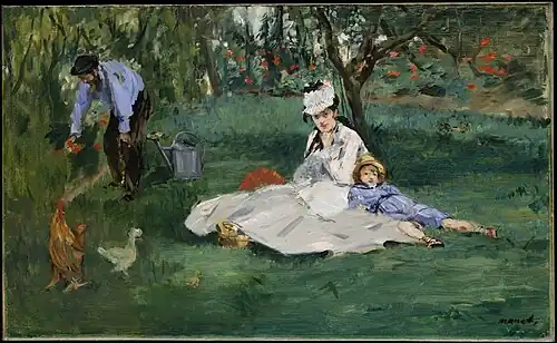Édouard Manet, The Monet Family in Their Garden at Argenteuil, 1874, Metropolitan Museum of Art