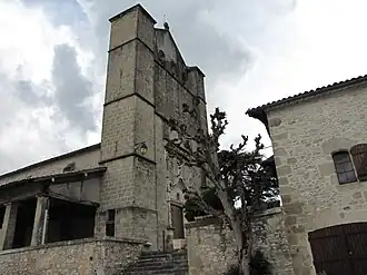 The church in Lougratte