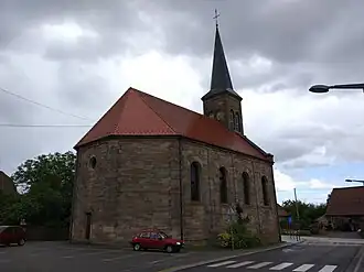 The Protestant church in Petersbach