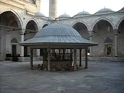 The ablution fountain in the courtyard