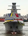 Launching of the corvette, 2 October 2022