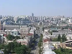 Symon Petliura street leading to the railway station