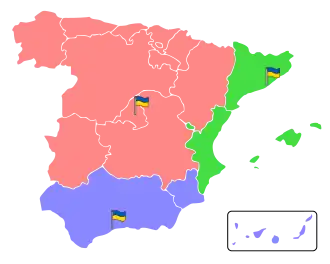 Territories of electoral precincts of Ukraine in Spain