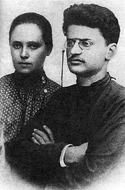 Trotsky and Aleksandra Sokolovskaya