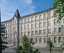 The Bergenheim factory's commercial building on Mala Panasivska Street in Kharkiv