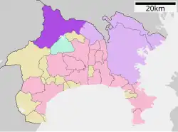 Map of Midori-ku, Sagamihara