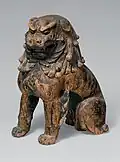 狛犬像, Guardian Lion Dog, Mid-13th century
