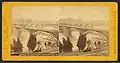 First Girard Avenue Bridge (foreground), circa 1867-72.