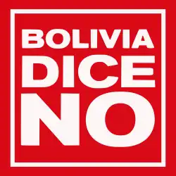 Logo of Bolivia Says No