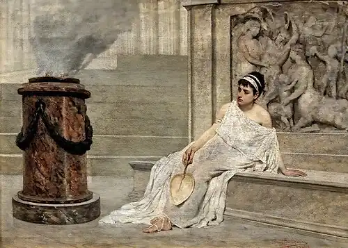 The ancient vestal, 1877