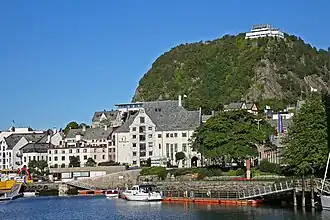 The viewpoint Aksla in the summer of 2010