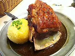 Schäufele (Franconian variant), pork shoulder dish of southern Germany