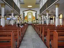 Church interior in 2016