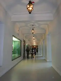 A museum hallway