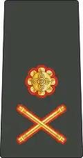 Major general (Dzongkha: གུང་ བློན་ འོག མ །) (Royal Bhutan Army)[13]
