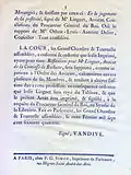 Document from the Parlement signed Vandive