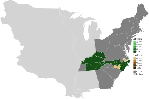 Map of presidential election results by electoral district, shaded according to the vote share of the highest result for an elector of any given candidate. Electoral boundaries for Maryland could not be found (includes rejected votes)