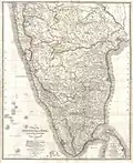 1838 Wyld Wall Map of India (Hindostan or British India) - Geographicus - India