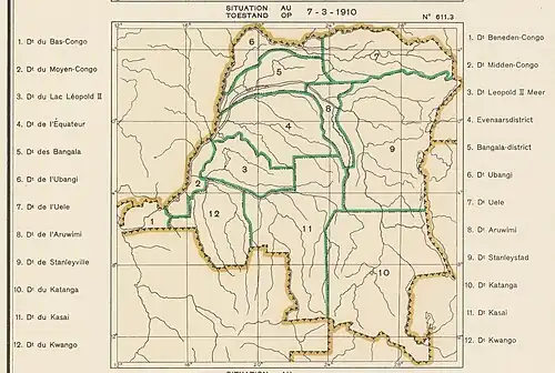 1910 provinces and districts