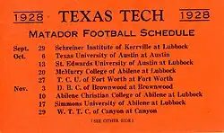 1928 season schedule