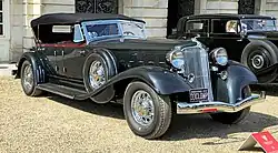 A 1933 Chrysler Imperial CL taken at Hampton Court Concours 2024