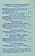 Back cover showing charges at the entrance gates.