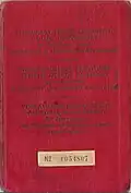 1950 Allied Military Government issued temporary German passport for stateless & undefined persons