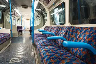 There are two 1967 tube stock Victoria line carriages in the collection as an example of transport innovation. The Victoria line was the first fully automatic underground railway in the world.