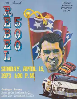 1973 Rebel 500 program cover