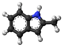 2-Methylindole molecule