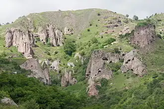 Rock formations and caves