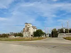 Grain elevator in Cayuga
