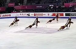 Team Surprise at the 2015 Grand Prix performing death spirals