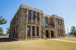 The Dickens County Courthouse in Dickens