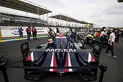 The No. 4 car at the 2020 24 Hours of Le Mans starting grid
