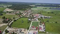 Aerial view of Zielomyśl