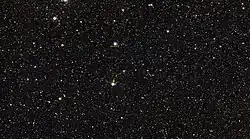 V462 Lupi was captured by the Dwarf 3 smart telescope in Sydney on 29 June 2025, using an astro filter. The image consists of 120 stacked exposures of 30 seconds each, with a sensor gain of 60.