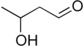 Skeletal formula of 3-hydroxybutanal