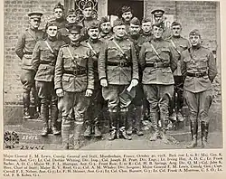 30th Infantry Division Commanding General E. M. Lewis and Staff Montbrehain, France 20 October 1918