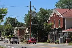 A cafe on Delaware Avenue in Delmar