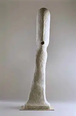 Column (1972), asbestos cement, h. 118 cm