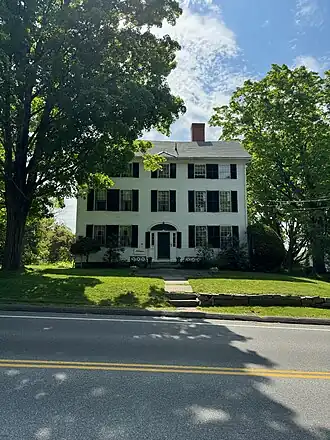 The three-storey 51 East Main Street, built in 1810. General Lafayette once stayed here
