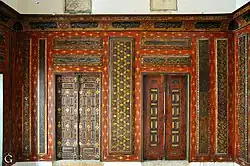 The qoubba's wooden panels of the Ġazaleh House (now missing)