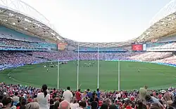Australian rules football playing field