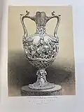 A silver vase by Rudolf, Paris