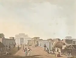 A Street Leading To The Palace Of Bangalore by James Hunter (d.1792) (the gateway in the end is on the right side of next 2 photos)[2]