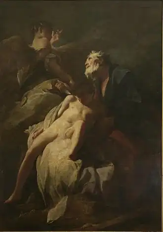 Abraham's Sacrifice of Isaac by Federico Bencovich, 1715
