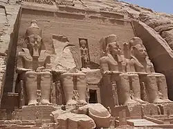 Facade of the Temple of Ramesses II, photo taken in 2007